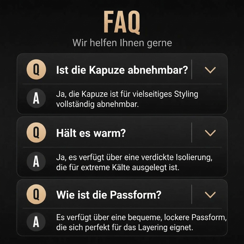 🔥Beliebtes Produkt ！✨Winddichte, warme mittellange Winterjacke für Herren
