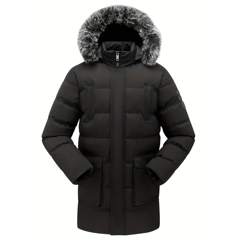 🔥Beliebtes Produkt ！✨Winddichte, warme mittellange Winterjacke für Herren