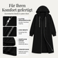 🧥 Lässige lang geschnittene Damen-Kapuzenjacke – Bequem, modern & immer passend