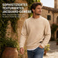 🏅 2000 Stück in 3 Tagen verkauft – schnell sein! Herren Langarm Jacquard Rundhals Sweatshirt Lockere Passform Verdickter Herbst Winter Oberteil Große Größen