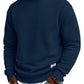 🏅 2000 Stück in 3 Tagen verkauft – schnell sein! Herren Langarm Jacquard Rundhals Sweatshirt Lockere Passform Verdickter Herbst Winter Oberteil Große Größen