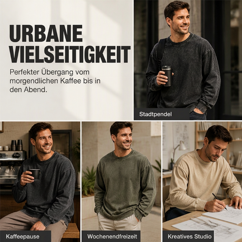 📢📢50%Rabatt!!!🎉✨Vintage gewaschenes Langarm-T-Shirt