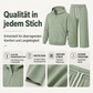 📢📢50%Rabatt!!!🎉✨Lässiges Halb-Zip Kapuzen-Sweatshirt & weit geschnittene Hose für Herren