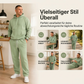 📢📢50%Rabatt!!!🎉✨Lässiges Halb-Zip Kapuzen-Sweatshirt & weit geschnittene Hose für Herren