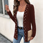 🧶Alles muss weg ✌ ✌  Damen Strickjacke mit Perlenbesatz – Weich, feminin & immer passend