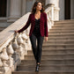 🧶Alles muss weg ✌ ✌  Damen Strickjacke mit Perlenbesatz – Weich, feminin & immer passend