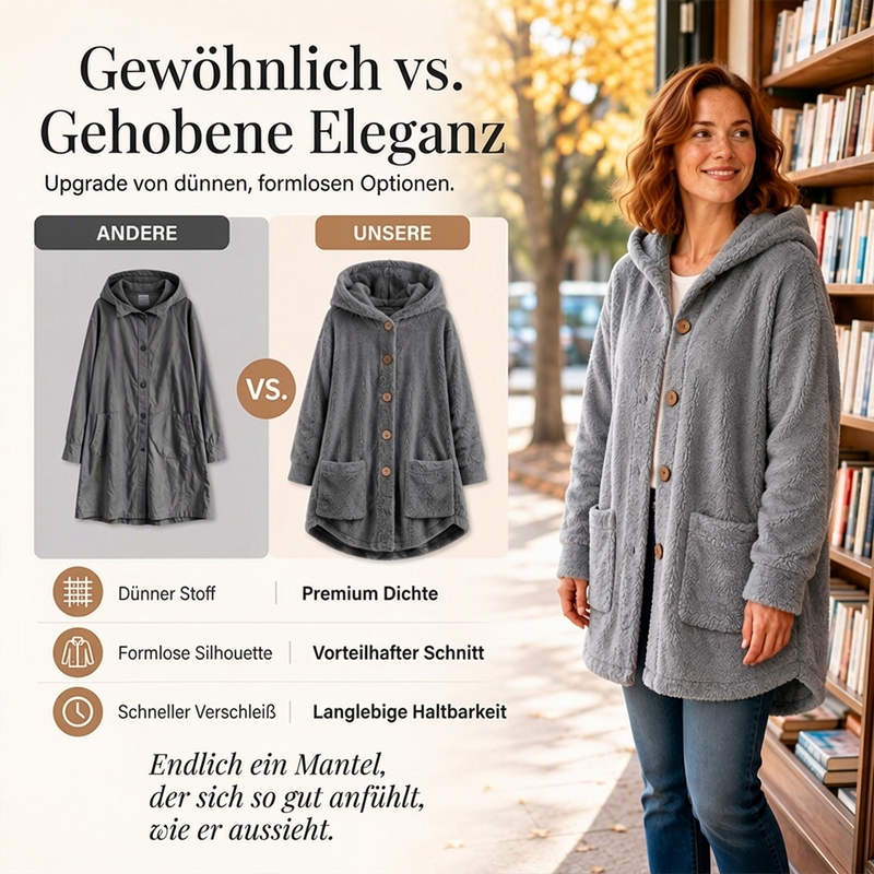 🚨 Eilmeldung: 50% endet heute Nacht! Warme Damen Winterjacke mit Kapuze