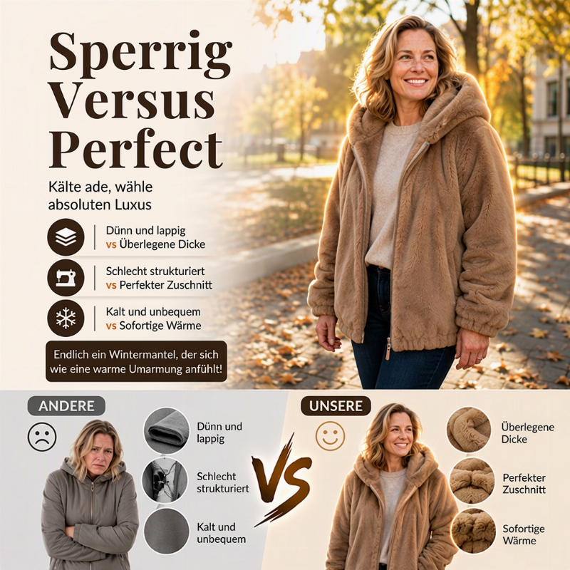 🏃‍♀️ Es wird im Akkord weggeschnappt – zögern Sie nicht!	Gemütliche Damen-Winterjacke mit Kapuze