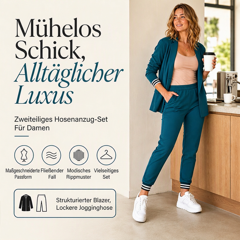 📢🎉50%Rabatt!!!🛍️✨Damen-Set aus offenem Blazer und Hose