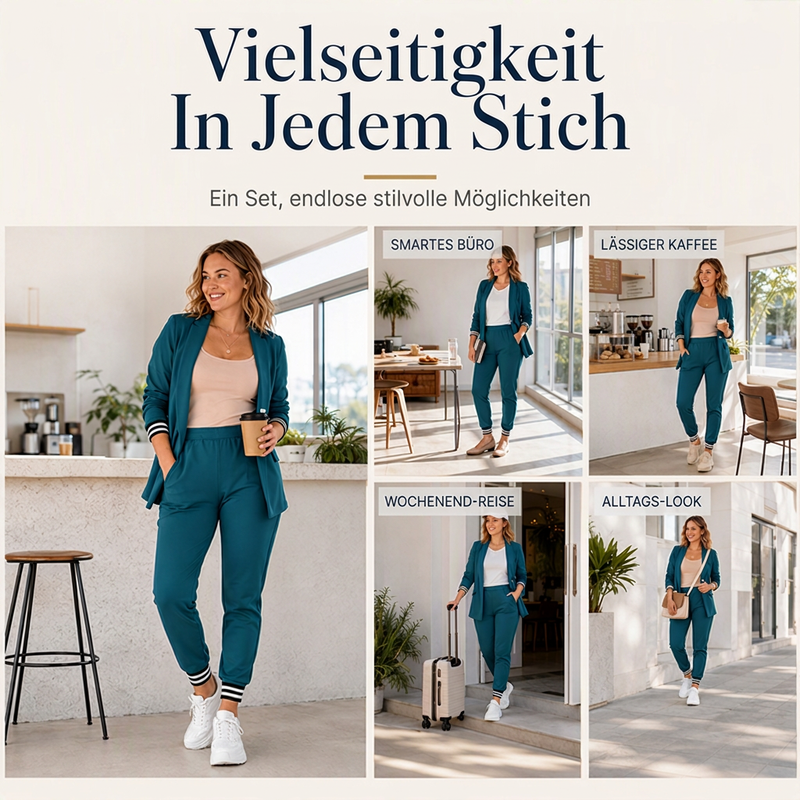 📢🎉50%Rabatt!!!🛍️✨Damen-Set aus offenem Blazer und Hose