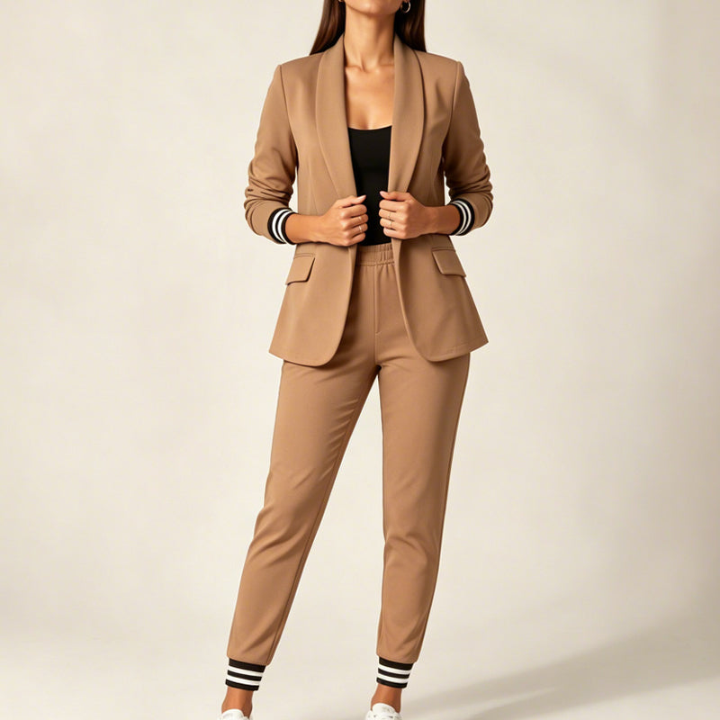 📢🎉50%Rabatt!!!🛍️✨Damen-Set aus offenem Blazer und Hose