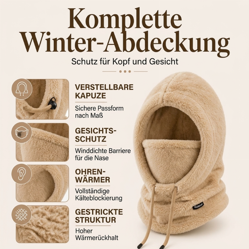 🗣️ 100.000 Leute schwärmen davon – probieren Sie es auch? Unisex winddichte wärmende Fahrrad-Balaclava-Mütze