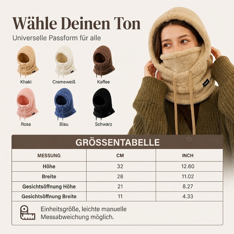 🗣️ 100.000 Leute schwärmen davon – probieren Sie es auch? Unisex winddichte wärmende Fahrrad-Balaclava-Mütze