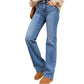 🔥 50% Rabatt – nur heute! 👖 Damen Freizeit-Jeans mit elastischem Hochbund