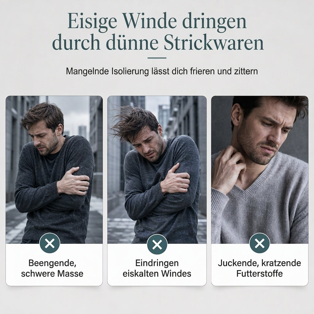 📢📢50%Rabatt!!!🎉✨Herren Winter Strickjacke mit Kapuze, kariert, mit Fleecefutter, dicker Mantel mit langen Ärmeln