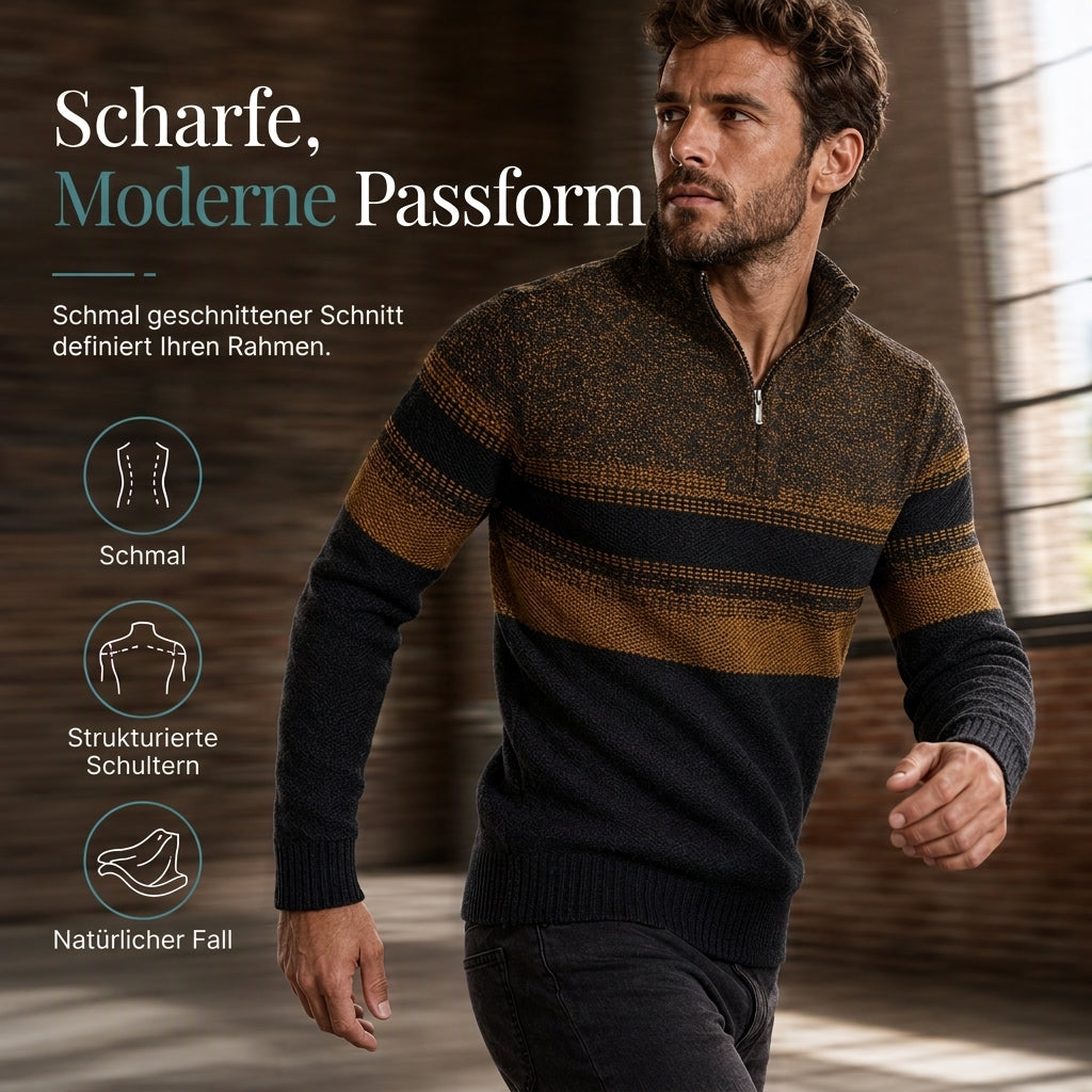 📢📢50%Rabatt!!!🎉✨Herren Winter Strickjacke mit Kapuze, kariert, mit Fleecefutter, dicker Mantel mit langen Ärmeln