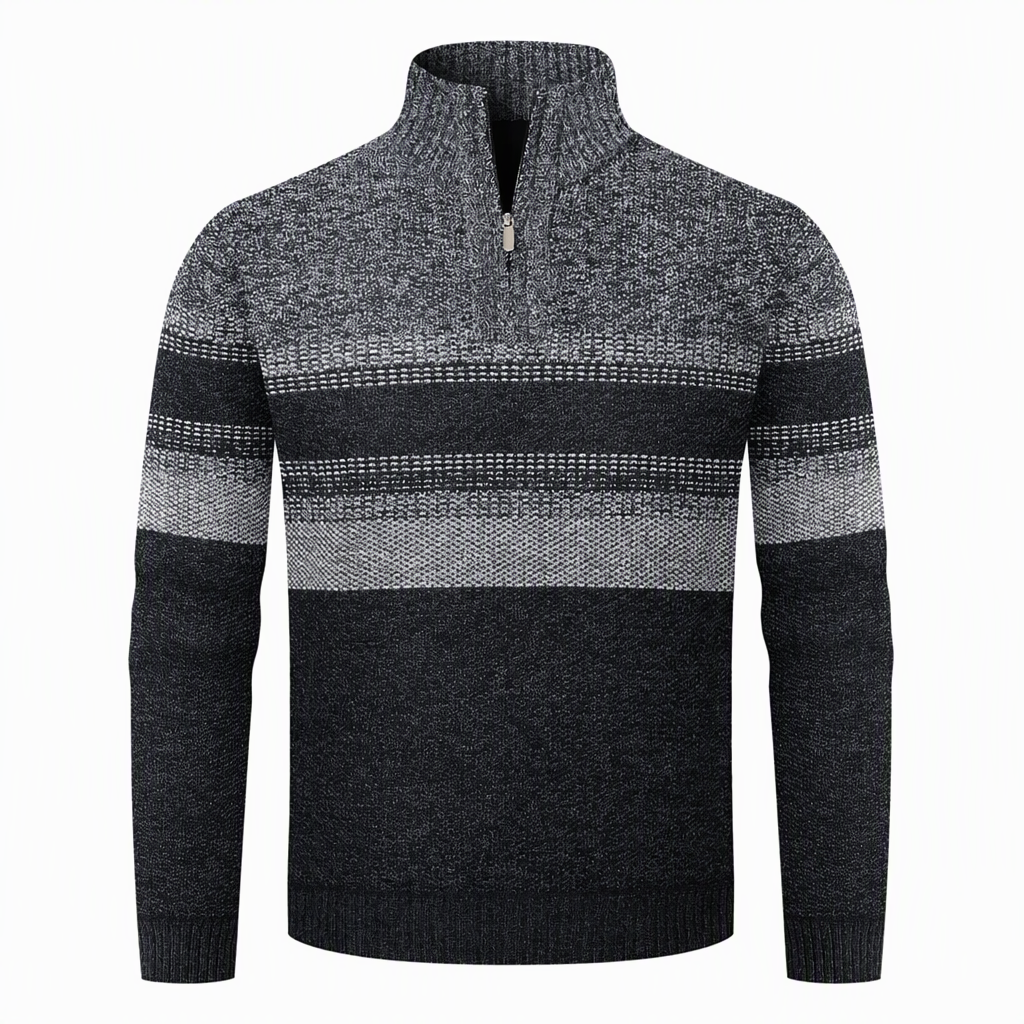 📢📢50%Rabatt!!!🎉✨Herren Winter Strickjacke mit Kapuze, kariert, mit Fleecefutter, dicker Mantel mit langen Ärmeln