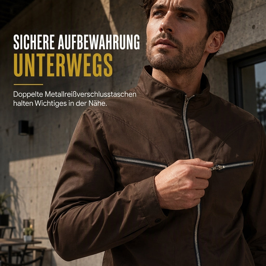 📢🎉50%Rabatt!!!🛍️✨Lässige Bomberjacke für Herren mit Stehkragen