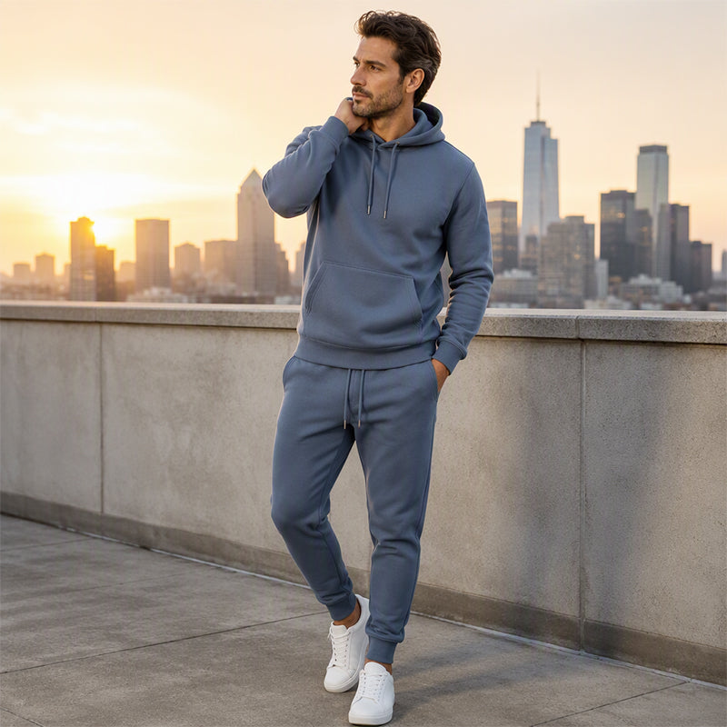📢📢50%Rabatt!!!🎉✨Herren Kapuzen-Sweatshirt und Sweatpants zweiteiliges Trainingsanzug-Set