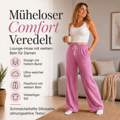 🔥Beliebtes Produkt ！✨Freizeit-Hose mit hoher Taille und weitem Bein für Damen