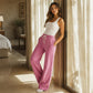 🔥Beliebtes Produkt ！✨Freizeit-Hose mit hoher Taille und weitem Bein für Damen