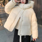 📢📢50%Rabatt!!!🎉✨Dicke, kurze Winterjacke mit Kapuze für Damen