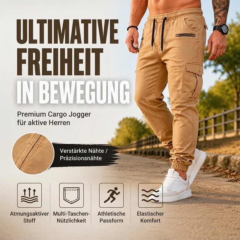 👖 Herren Freizeit Schmalzulauf Cargohose – Lässig, bequem & immer passend – Jetzt 50% Rabatt!