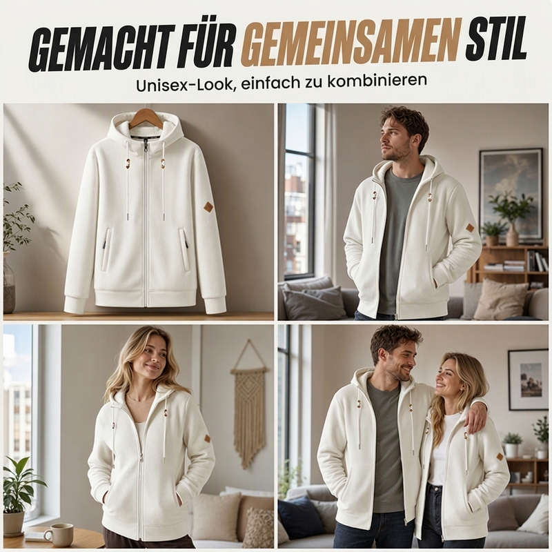 🧸 Unisex ultra-warmer Sherpa-Kapuzenpullover – Kuschelig, warm & immer passend – Jetzt 50% Rabatt!