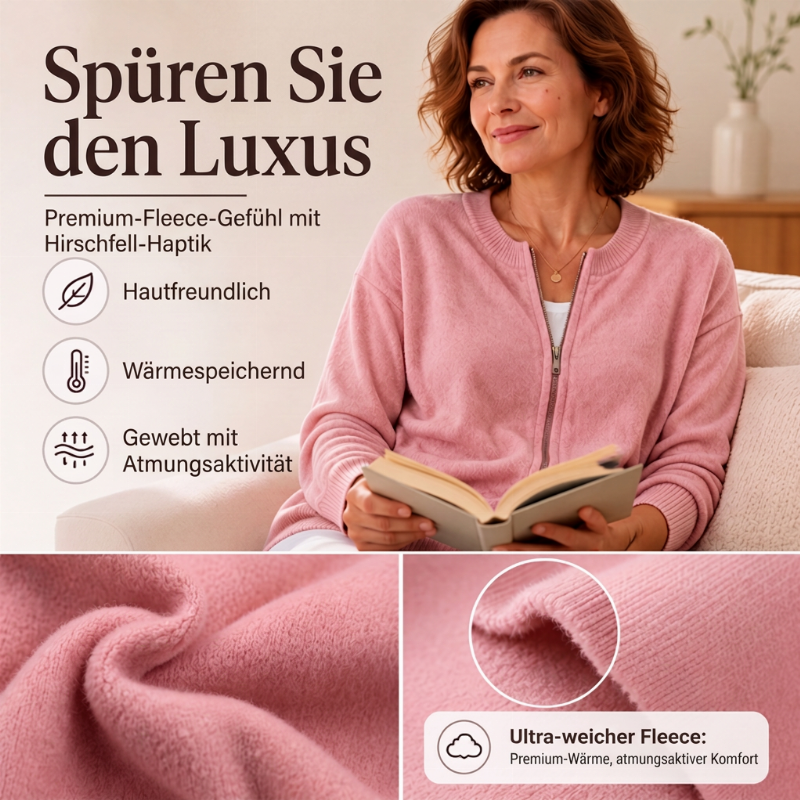 🙌 70% WiederkaufquoteLockere Damen-Strickjacke mit Reißverschluss