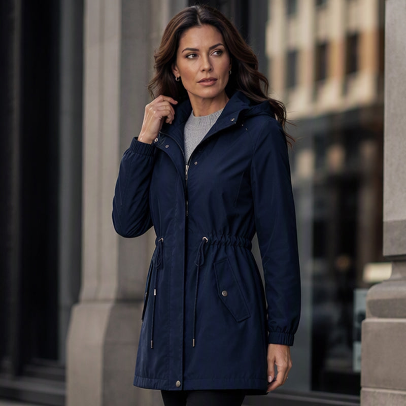 🏷️ Halber Preis – jetzt zugreifen! ✨ Damen mittellänge Windjacke mit Kapuze