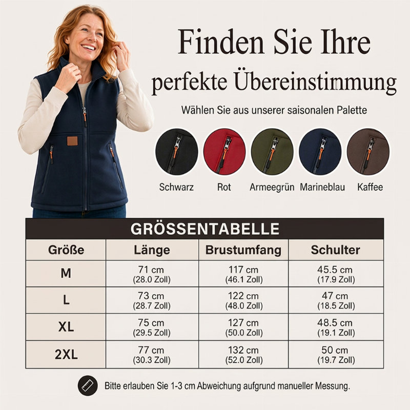 📢🎉50%Rabatt!!!🛍️✨Damen Winter Thermo Weste mit Stehkragen