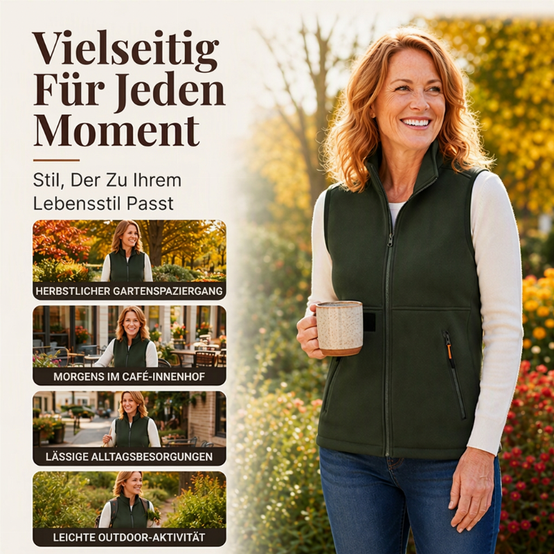 📢🎉50%Rabatt!!!🛍️✨Damen Winter Thermo Weste mit Stehkragen