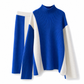 📢📢50%Rabatt!!!🎉✨Herbst-Winter Farbblock Strick Zweiteiler Damen – Verdickter Pullover und Rock