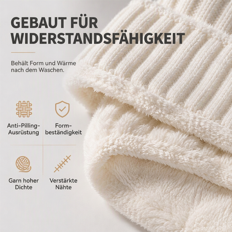 📢📢50%Rabatt!!!🎉✨Damen Winter Einteilige Gestrickte Mütze Schal Maske