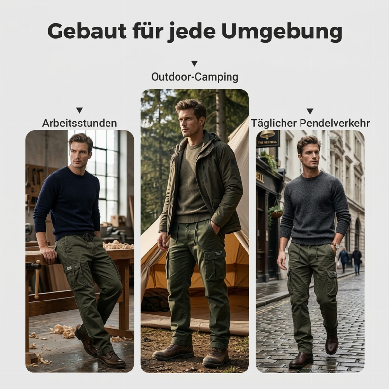 🔥Beliebtes Produkt ！✨Herren Cargo-Taktikhose aus Baumwolle