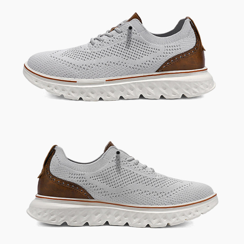 🚨 Eilmeldung: 50% endet heute Nacht! Atmungsaktive, leichte Strick-Sneaker für Herren mit Patchwork-Design
