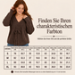🔥Beliebtes Produkt ！✨Damen Sexy V-Ausschnitt Kragen Zugband Strickpullover