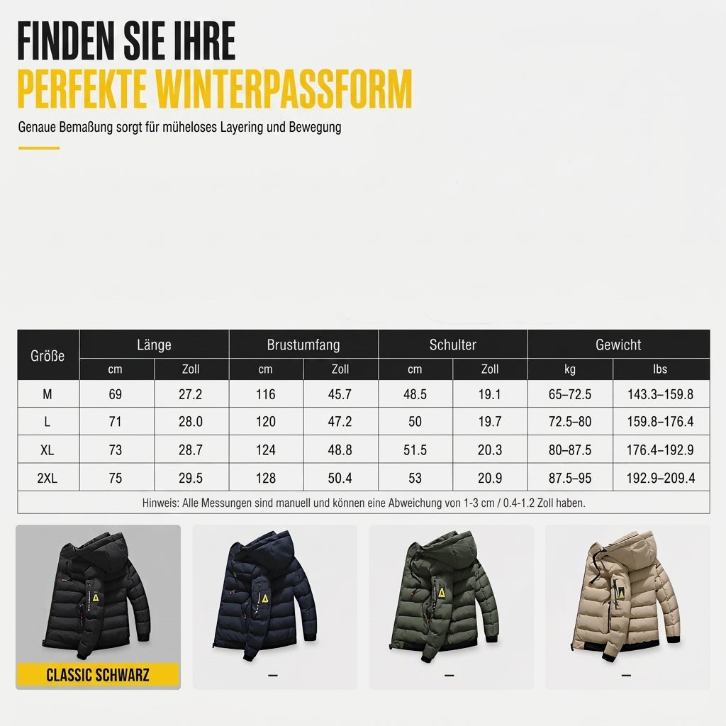 🔥Beliebtes Produkt ！✨Wendbare warme Kapuzenjacke für Herren