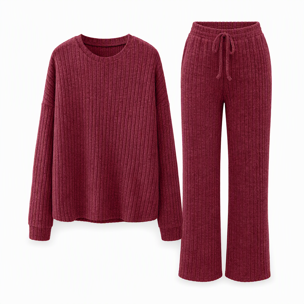 🔥Beliebtes Produkt ！✨Freizeit-Loungewear-Set aus Strick für Damen