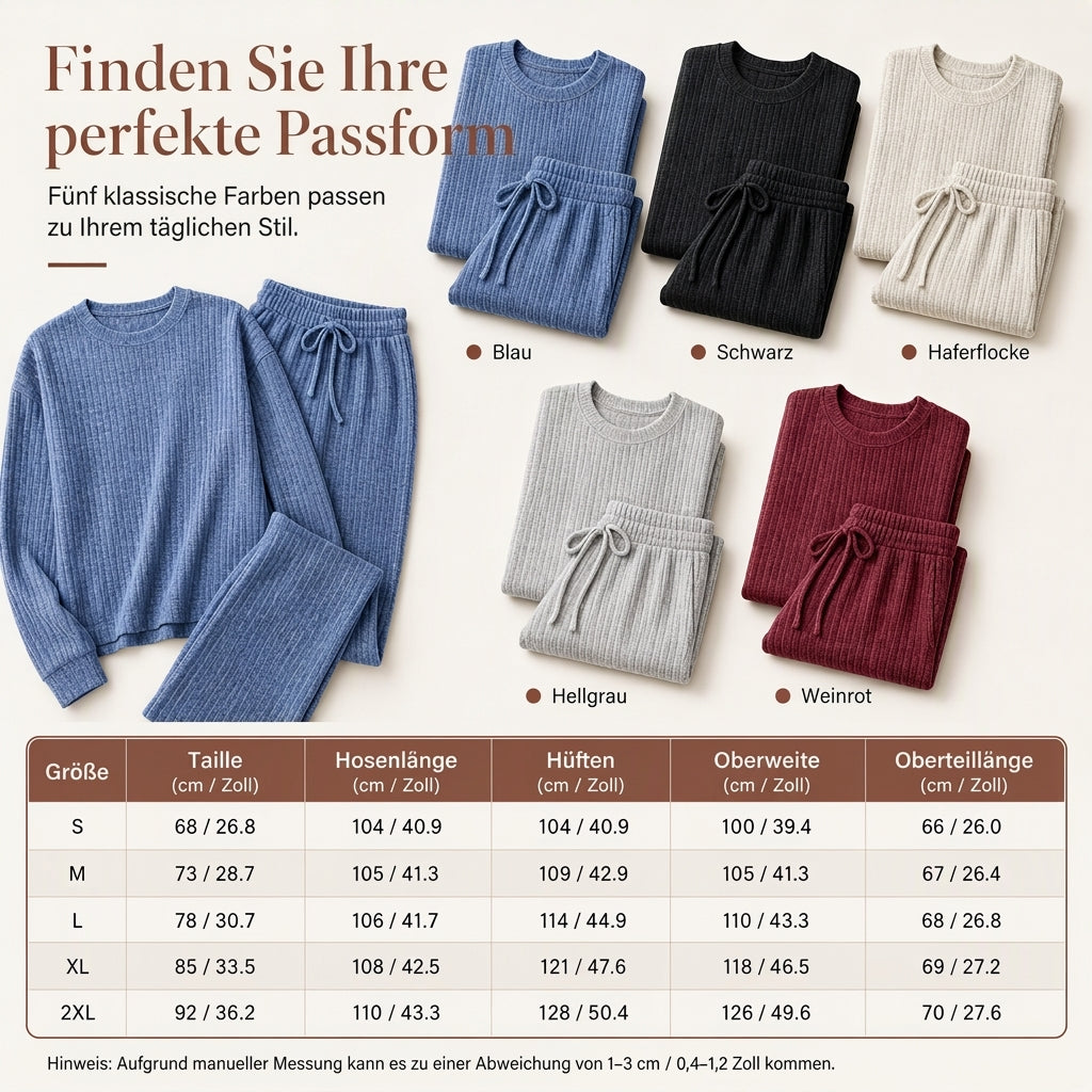 🔥Beliebtes Produkt ！✨Freizeit-Loungewear-Set aus Strick für Damen