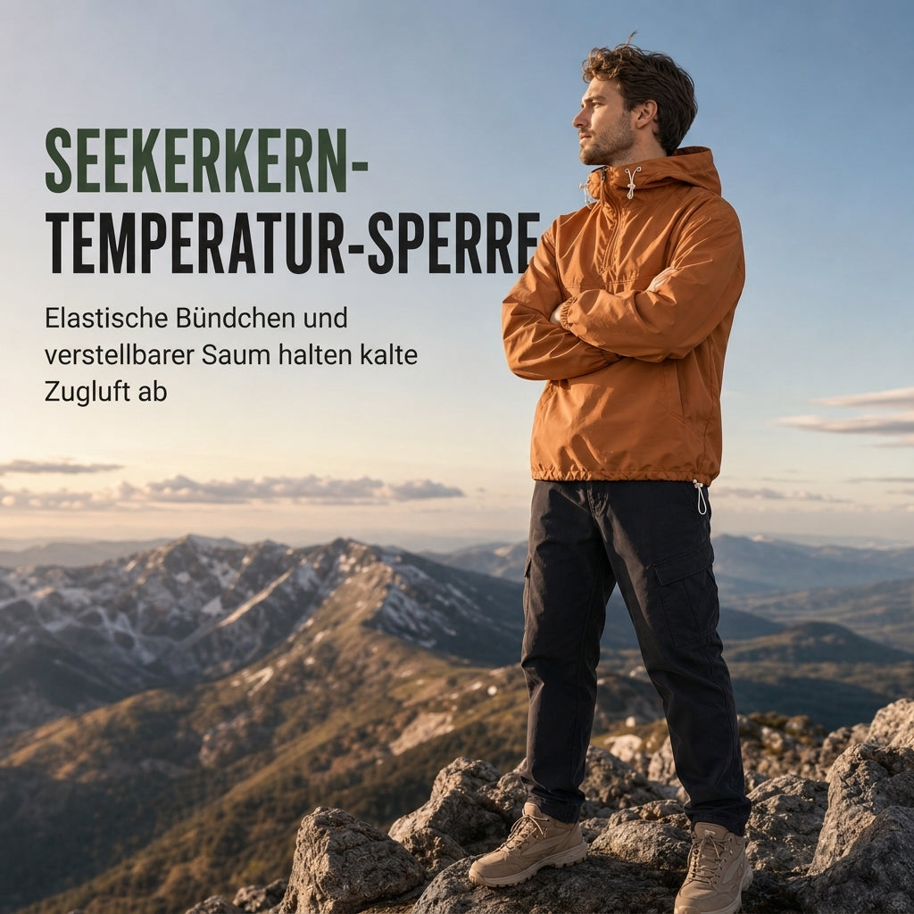 📢📢50%Rabatt!!!🎉✨Wasserabweisende Outdoor-Wanderjacke mit Kapuze und mehreren Taschen