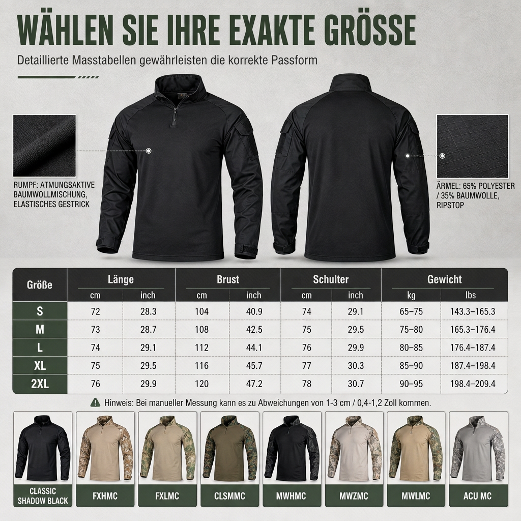 🔥Beliebtes Produkt ！✨Taktische Langarmjacke für Herren