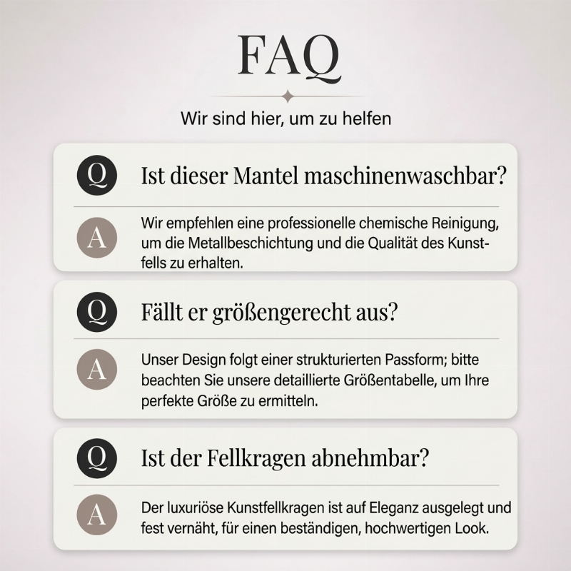 📢📢50%Rabatt!!!🎉✨Gesteppte Damenjacke mit Kunstfellkragen