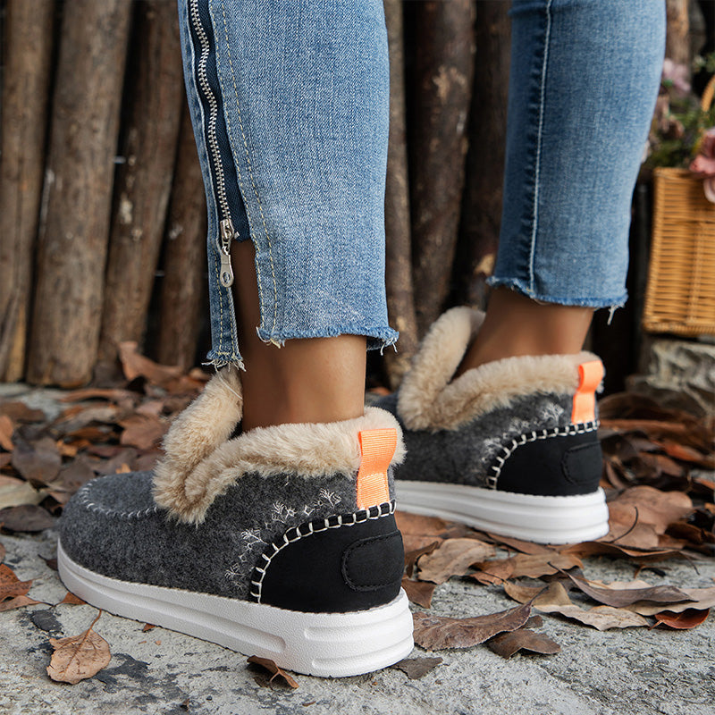 🙌 70% WiederkaufquoteDamen Anti-Rutsch Winterstiefeletten mit Kunstplüsch-Futter