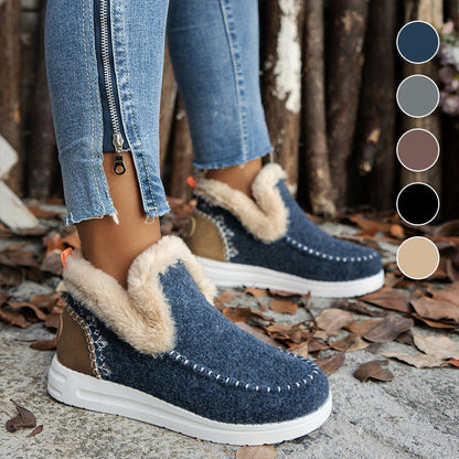 🙌 70% WiederkaufquoteDamen Anti-Rutsch Winterstiefeletten mit Kunstplüsch-Futter