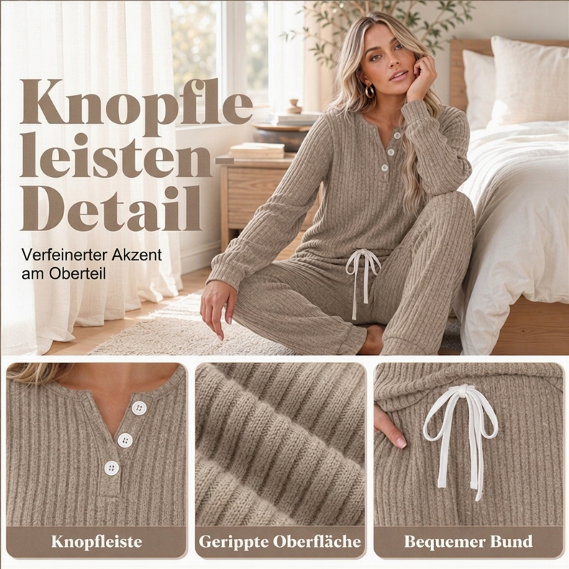 📢🎉50%Rabatt!!!🛍️✨Zweiteiliges Set aus Damen-Oberteil und Hose mit Kordelzug
