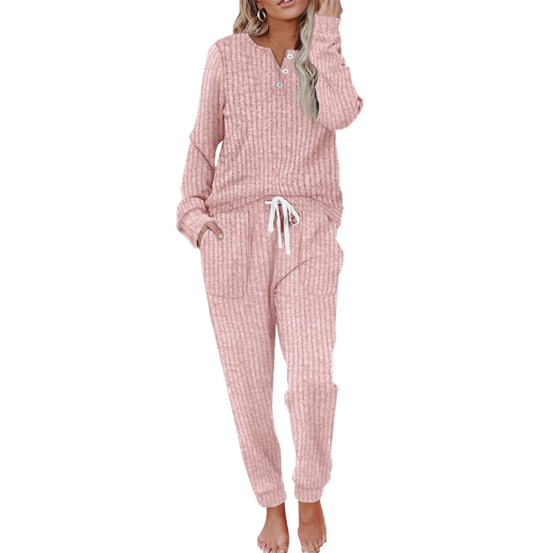 📢🎉50%Rabatt!!!🛍️✨Zweiteiliges Set aus Damen-Oberteil und Hose mit Kordelzug