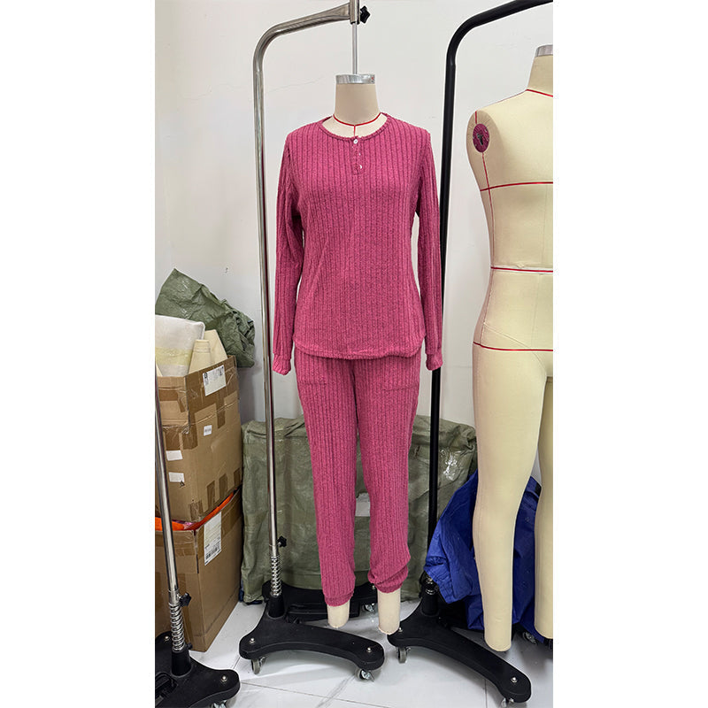 📢🎉50%Rabatt!!!🛍️✨Zweiteiliges Set aus Damen-Oberteil und Hose mit Kordelzug