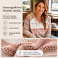 📢🎉50%Rabatt!!!🛍️✨Damen Kapuzen-Strickpullover mit Color-Block-Design und Lochstrick