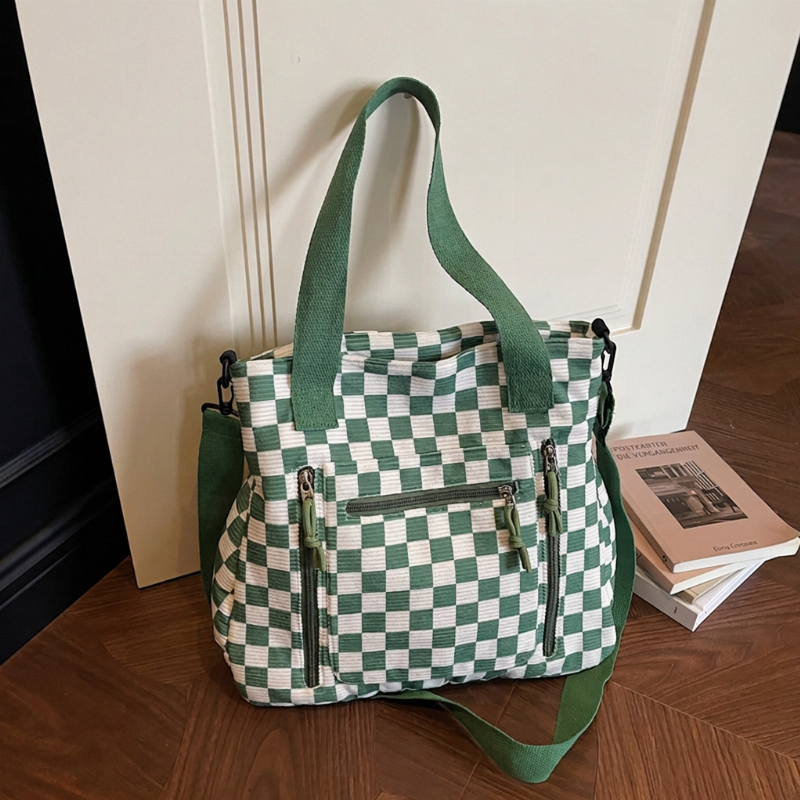 📢📢50%Rabatt!!!🎉✨Legere große Kapazität Tote Bag mit Schachbrettmuster